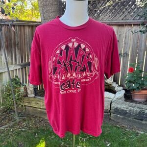 Gordon & Smith Crew Red T-shirt Shark Bite Cafe Santa Cruz CA Men's XL